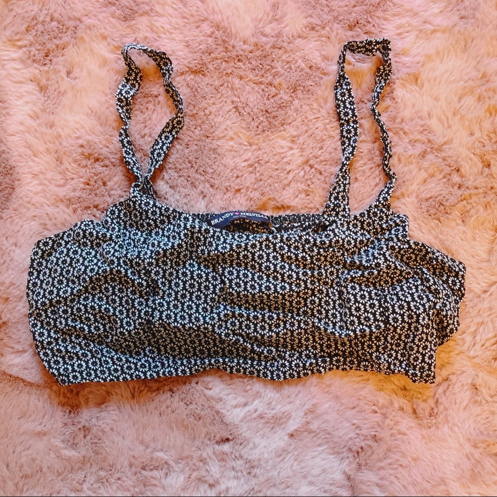 Brandy Melville crop top bralette - floral